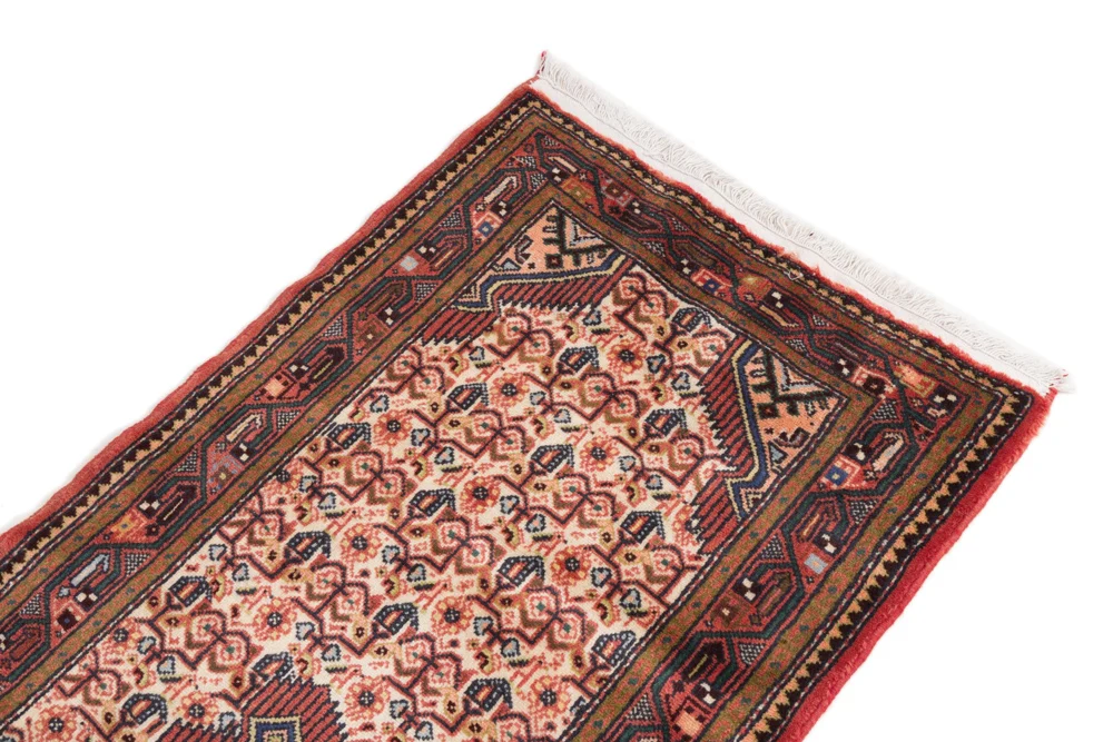 Løper Persisk teppe - Nomadisk - 200 x 88 cm - lys rød