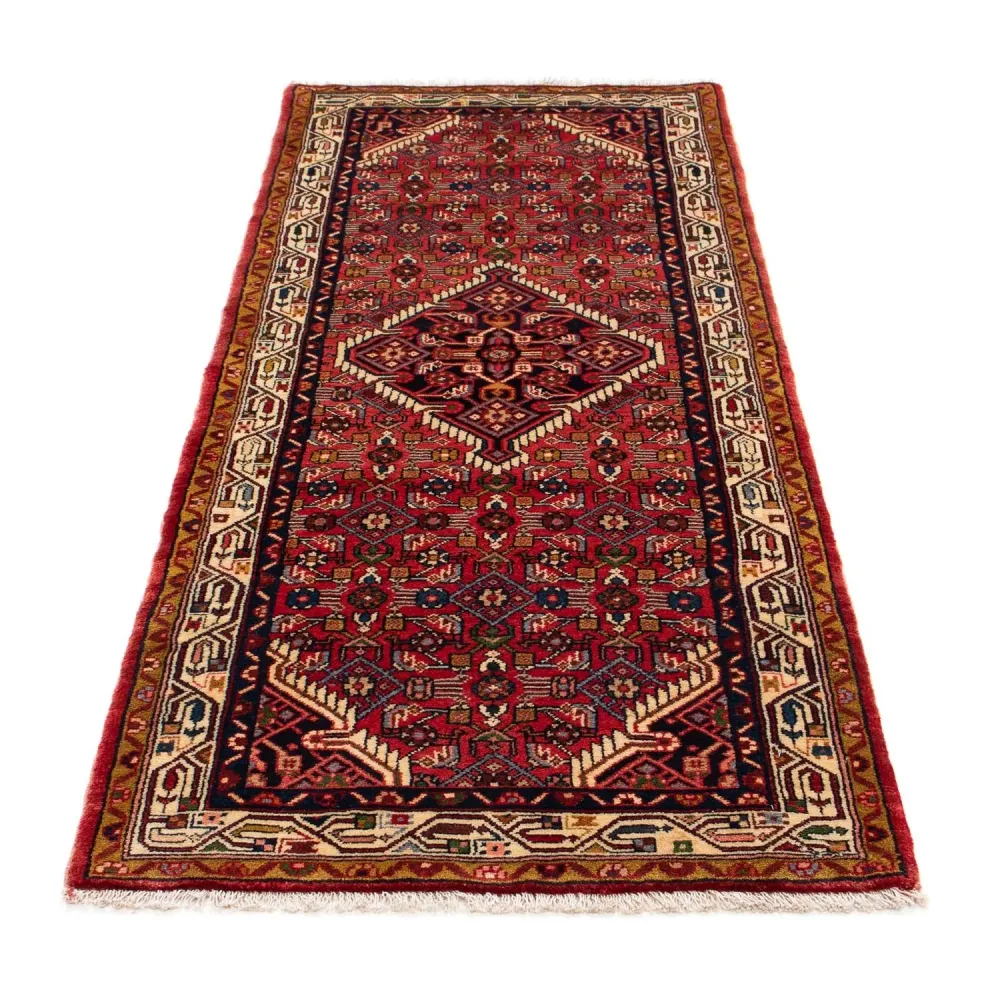 Løper Persisk teppe - Nomadisk - 200 x 78 cm - mørk rød