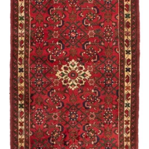 Løper Persisk teppe - Nomadisk - 200 x 80 cm - mørk rød