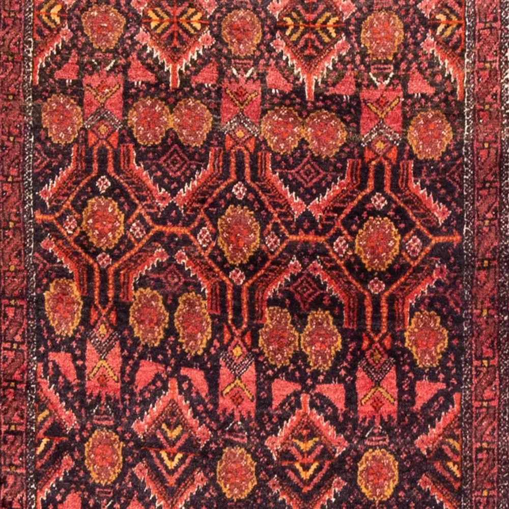 Løper Persisk teppe - Nomadisk - 202 x 95 cm - rød