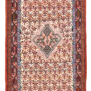 Løper Persisk teppe - Nomadisk - 202 x 86 cm - lys rød