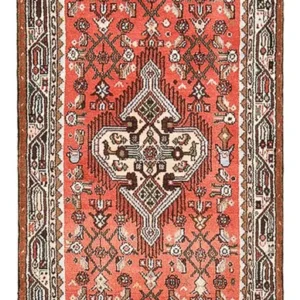 Løper Persisk teppe - Nomadisk - 203 x 74 cm - lys rød