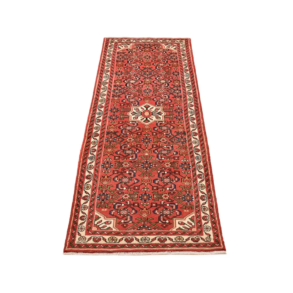 Løper Persisk teppe - Nomadisk - 206 x 69 cm - lys rød