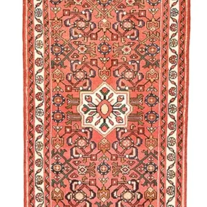 Løper Persisk teppe - Nomadisk - 206 x 69 cm - lys rød