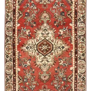 Løper Persisk teppe - Nomadisk - 207 x 104 cm - rød