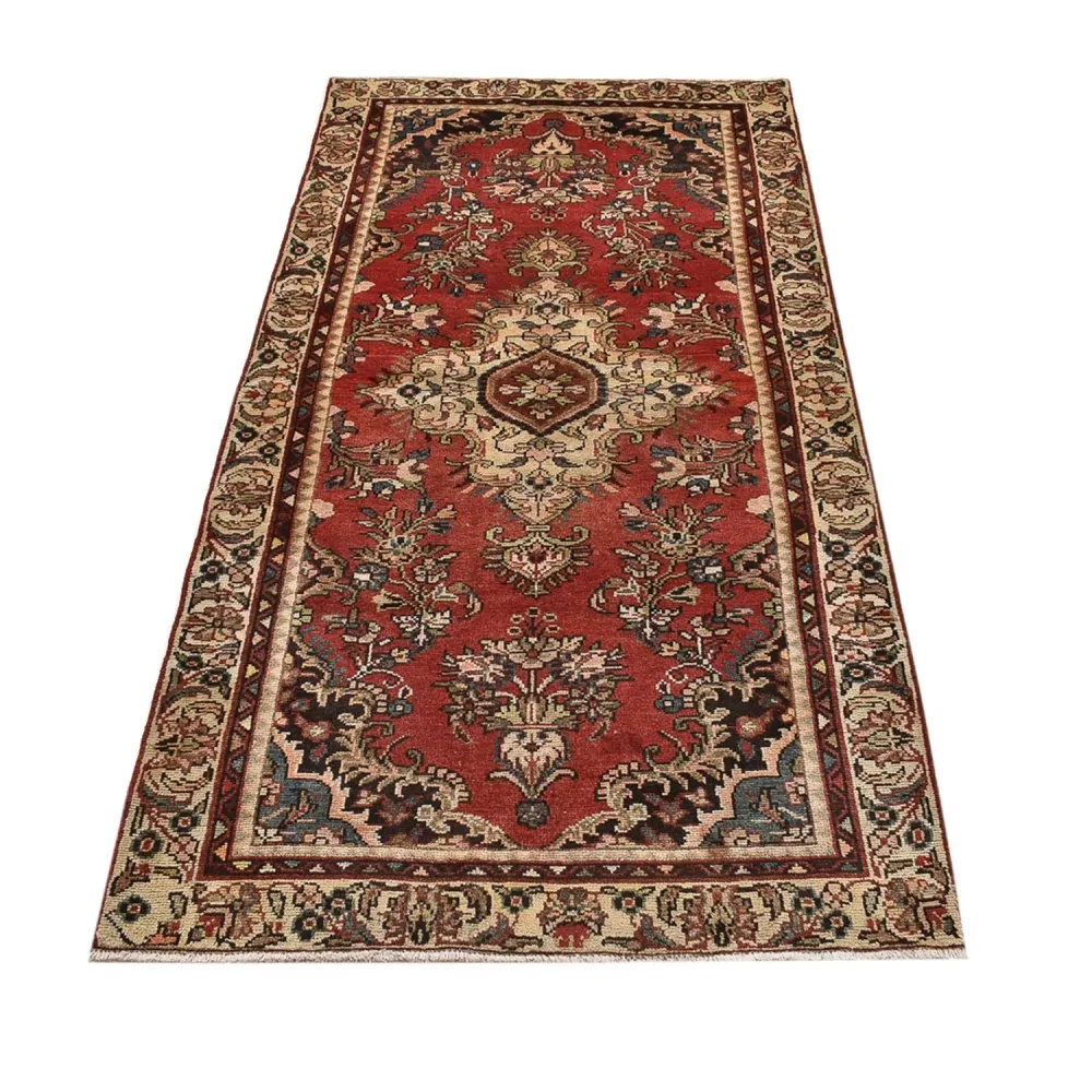 Løper Persisk teppe - Nomadisk - 207 x 104 cm - rød
