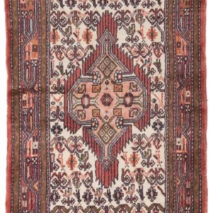 Løper Persisk teppe - Nomadisk - 207 x 77 cm - lys rød