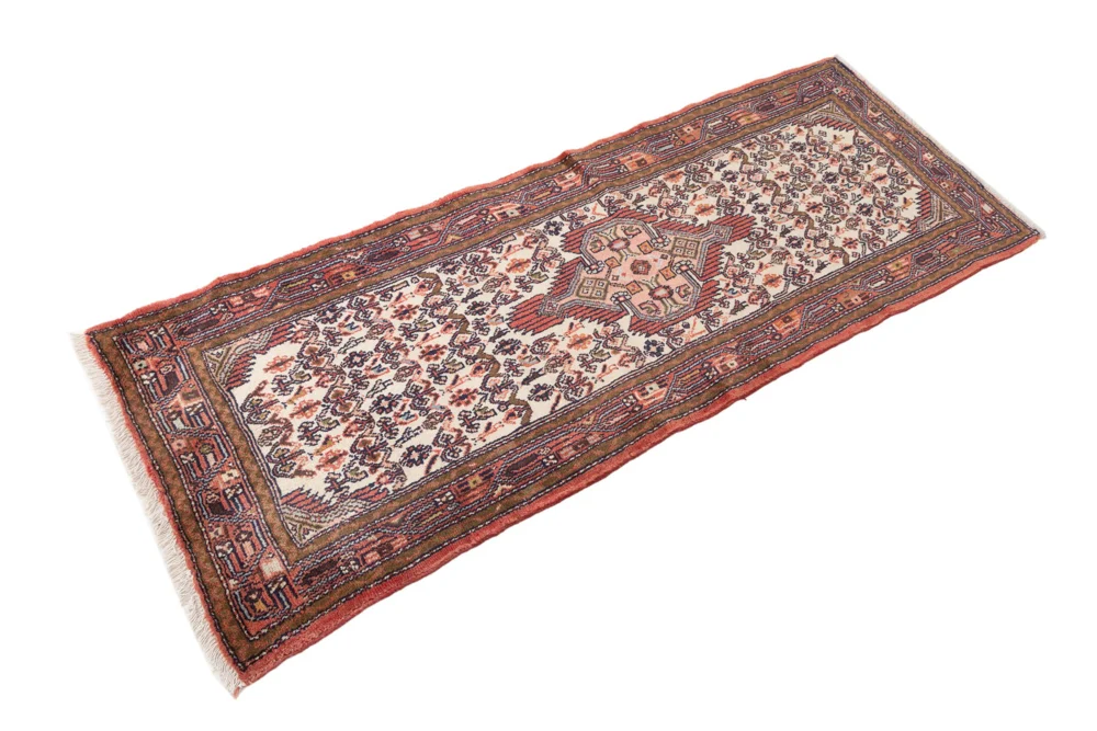 Løper Persisk teppe - Nomadisk - 207 x 77 cm - lys rød