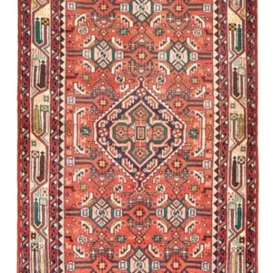 Løper Persisk teppe - Nomadisk - 208 x 83 cm - lys rød
