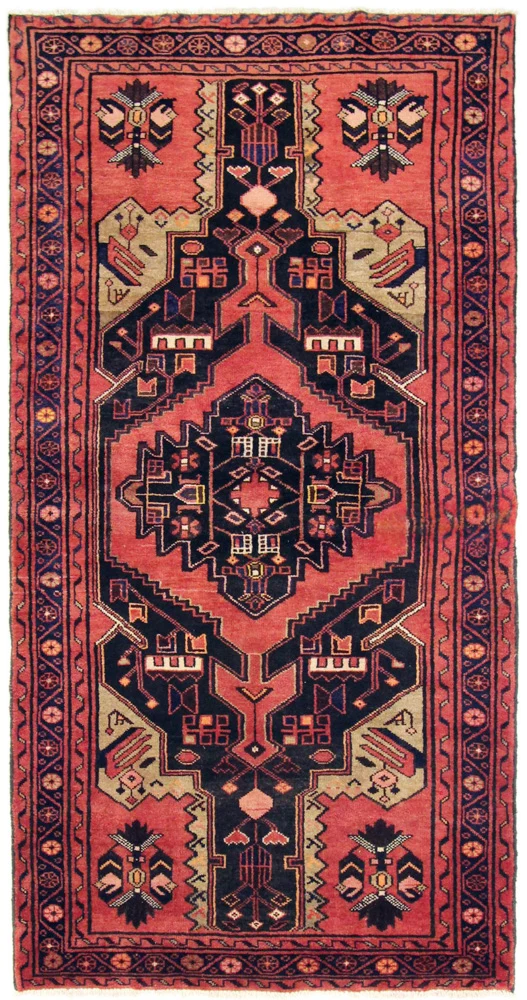 Løper Persisk teppe - Nomadisk - 216 x 111 cm - mørkeblå
