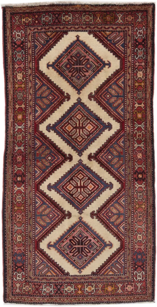 Løper Persisk teppe - Nomadisk - 230 x 120 cm - rust