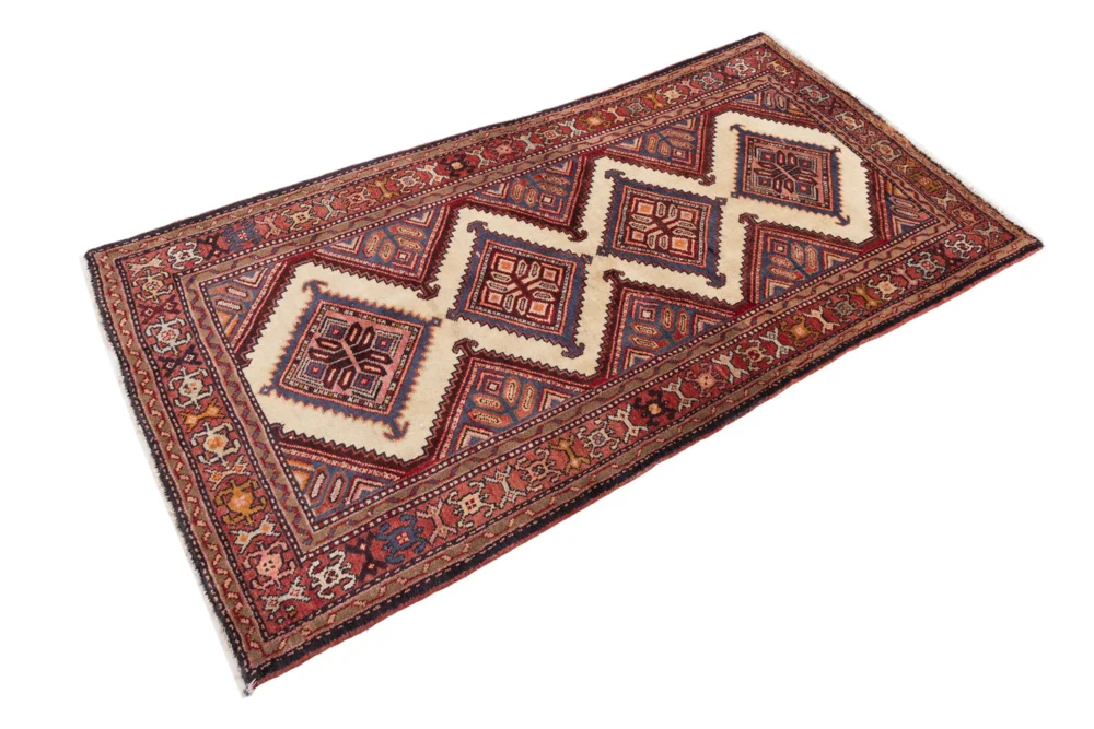 Løper Persisk teppe - Nomadisk - 230 x 120 cm - rust