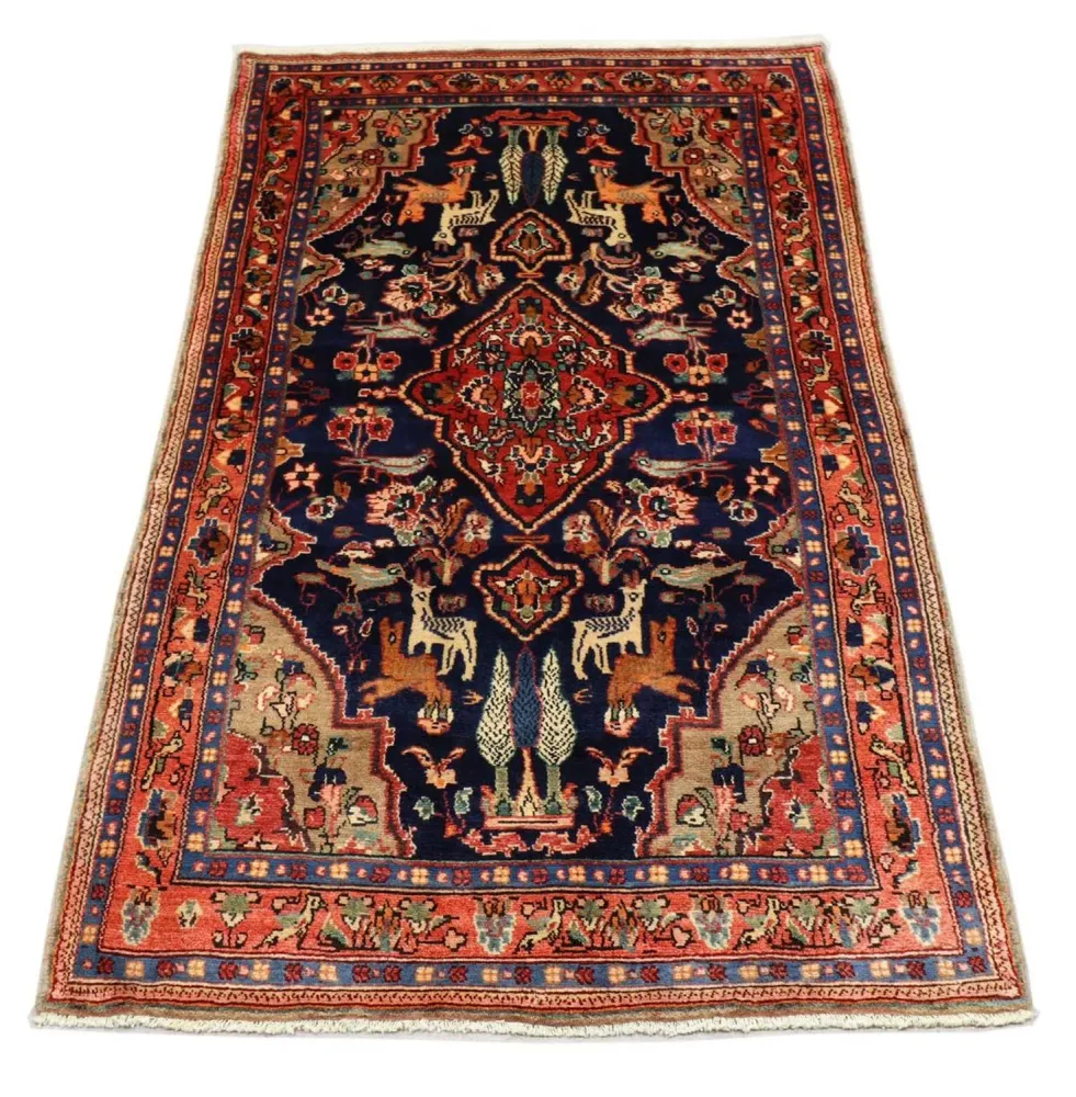 Løper Persisk teppe - Nomadisk - 237 x 127 cm - mørkeblå