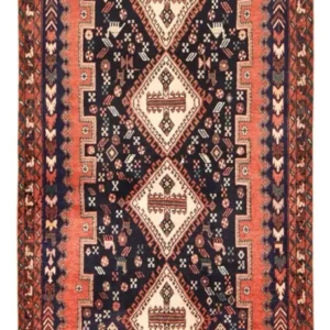 Løper Persisk teppe - Nomadisk - 240 x 110 cm - flerfarget