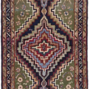 Løper Persisk teppe - Nomadisk - 250 x 82 cm - flerfarget