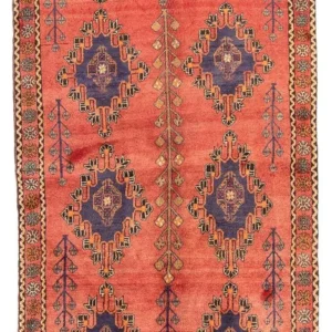 Løper Persisk teppe - Nomadisk - 258 x 125 cm - oransje