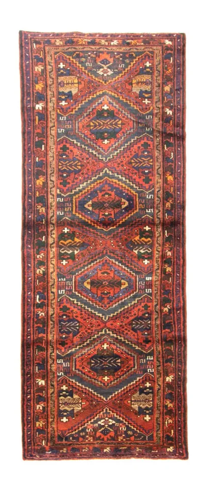 Løper Persisk teppe - Nomadisk - 260 x 100 cm - brun
