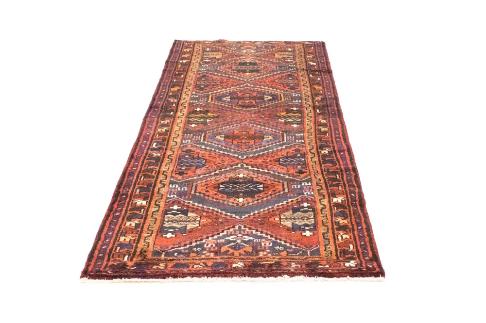 Løper Persisk teppe - Nomadisk - 260 x 100 cm - brun
