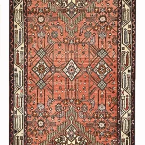 Løper Persisk teppe - Nomadisk - 265 x 85 cm - lys rød