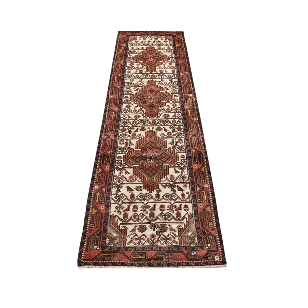 Løper Persisk teppe - Nomadisk - 267 x 74 cm - beige