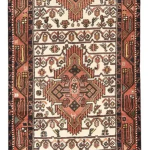 Løper Persisk teppe - Nomadisk - 267 x 74 cm - beige