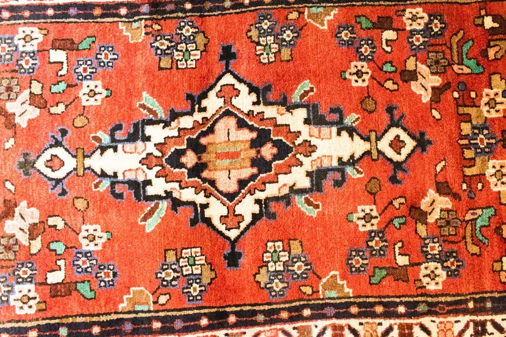 Løper Persisk teppe - Nomadisk - 273 x 97 cm - oransje
