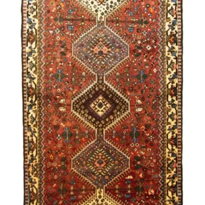 Løper Persisk teppe - Nomadisk - 275 x 120 cm - brun