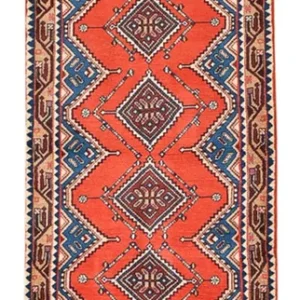 Løper Persisk teppe - Nomadisk - 276 x 80 cm - rød
