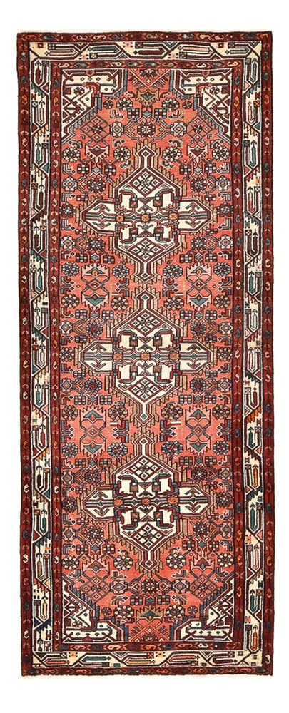 Løper Persisk teppe - Nomadisk - 277 x 100 cm - lys rød