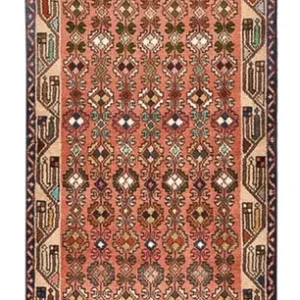 Løper Persisk teppe - Nomadisk - 278 x 78 cm - lys rød