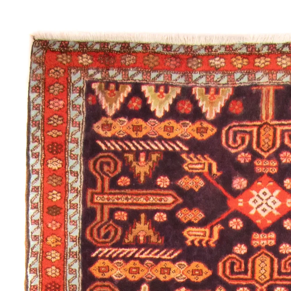 Løper Persisk teppe - Nomadisk - 280 x 130 cm - mørkeblå