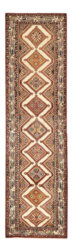 Løper Persisk teppe - Nomadisk - 280 x 75 cm - lys beige