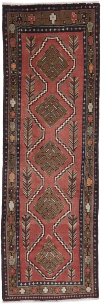 Løper Persisk teppe - Nomadisk - 280 x 95 cm - rust