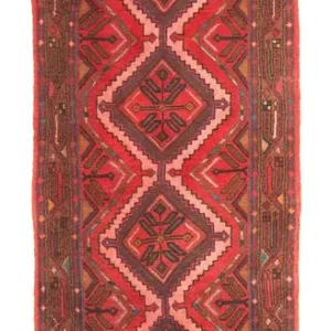 Løper Persisk teppe - Nomadisk - 282 x 80 cm - rød