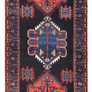 Løper Persisk teppe - Nomadisk - 285 x 102 cm - mørkeblå