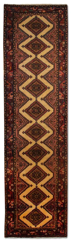 Løper Persisk teppe - Nomadisk - 286 x 76 cm - brun