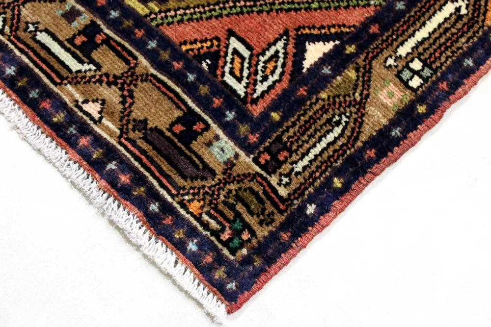Løper Persisk teppe - Nomadisk - 288 x 77 cm - mørk beige