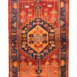Løper Persisk teppe - Nomadisk - 290 x 103 cm - oransje