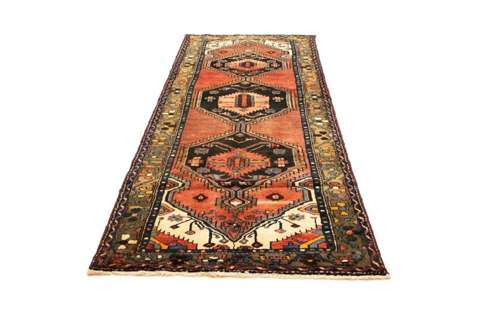Løper Persisk teppe - Nomadisk - 290 x 107 cm - brun