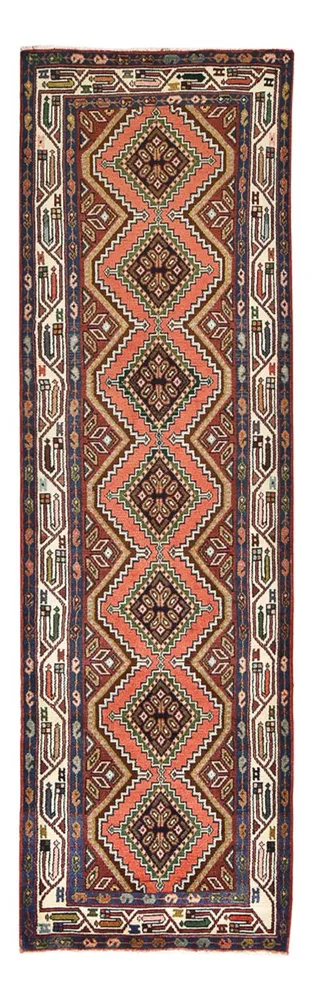 Løper Persisk teppe - Nomadisk - 290 x 83 cm - lys rød