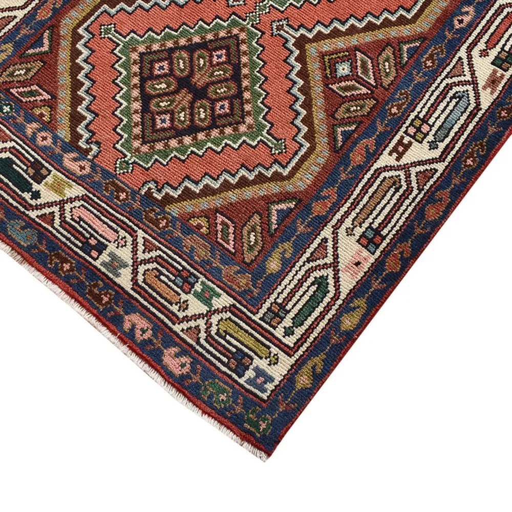 Løper Persisk teppe - Nomadisk - 290 x 83 cm - lys rød