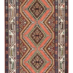 Løper Persisk teppe - Nomadisk - 290 x 83 cm - lys rød