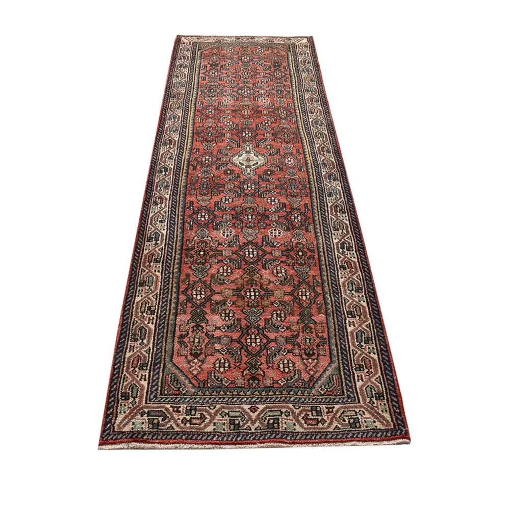 Løper Persisk teppe - Nomadisk - 290 x 84 cm - lys rød
