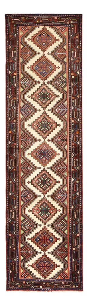 Løper Persisk teppe - Nomadisk - 290 x 77 cm - mørk beige