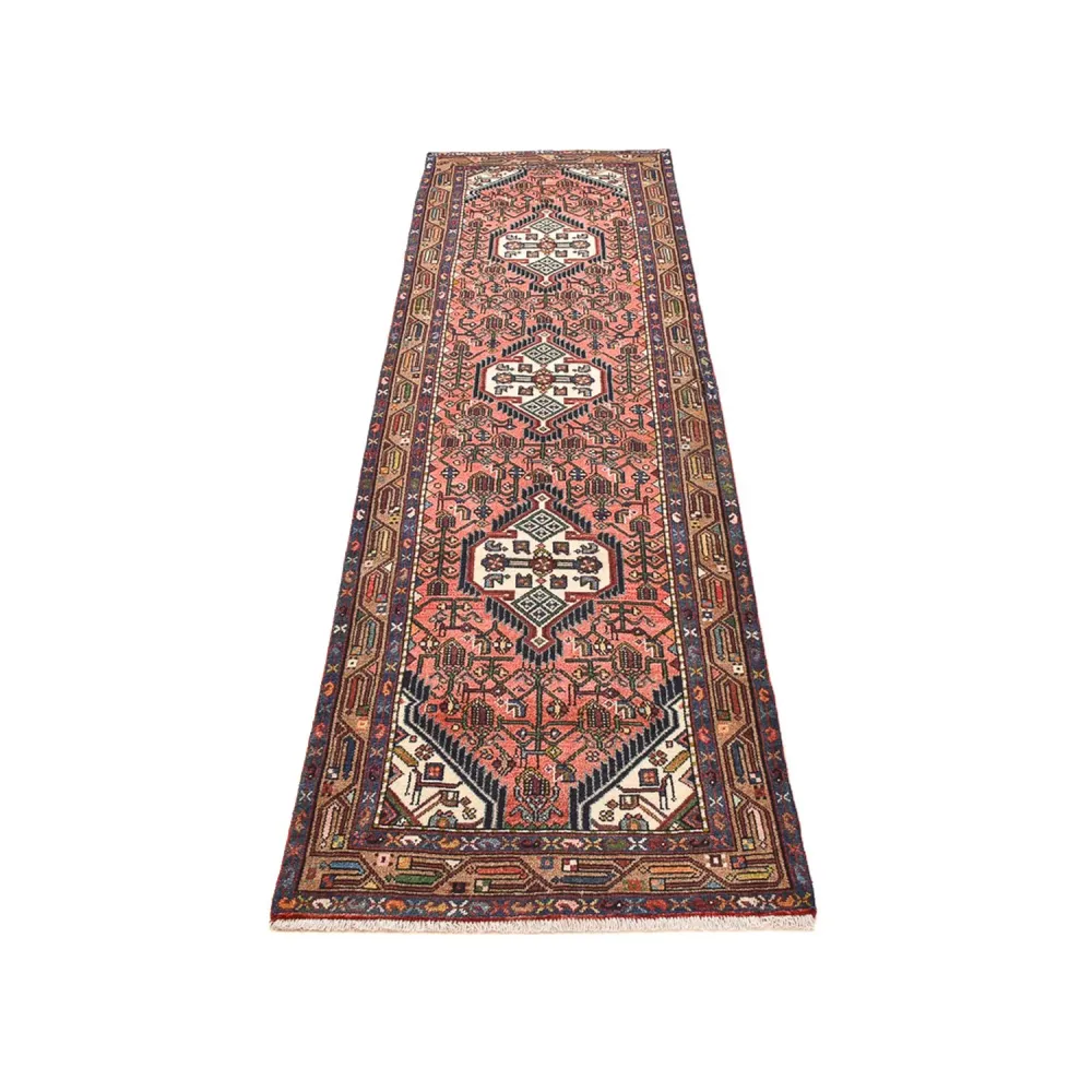 Løper Persisk teppe - Nomadisk - 291 x 82 cm - lys rød