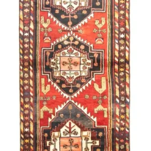 Løper Persisk teppe - Nomadisk - 292 x 105 cm - rød