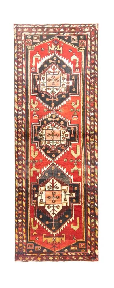 Løper Persisk teppe - Nomadisk - 292 x 105 cm - rød