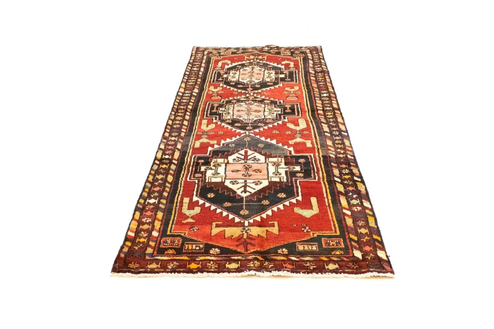 Løper Persisk teppe - Nomadisk - 292 x 105 cm - rød