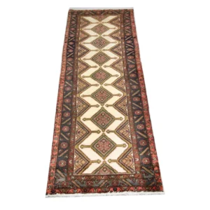 Løper Persisk teppe - Nomadisk - 292 x 94 cm - beige