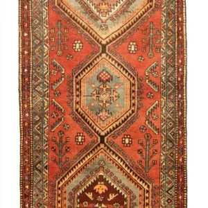 Løper Persisk teppe - Nomadisk - 292 x 98 cm - oransje